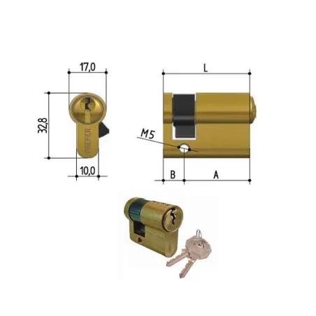 Cilindro infilare yale Mm.40 6a00 prefer