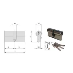 Cilindro infilare 69,0-34,5-34,5 N0a310-13-0 Cisa