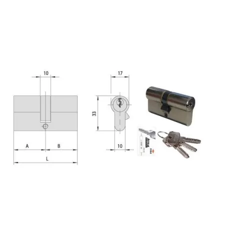 Cilindro infilare 69,0-34,5-34,5 N0a310-13-0 Cisa