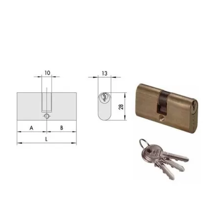 Cilindro infilare ovale 60,0-30,0-30,0 08210-05-0 Cisa