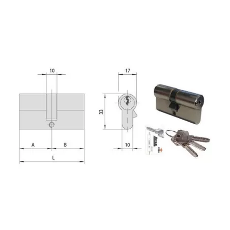Cilindro infilare 59,0-29,5-29,5 N0a310-07-0 Cisa