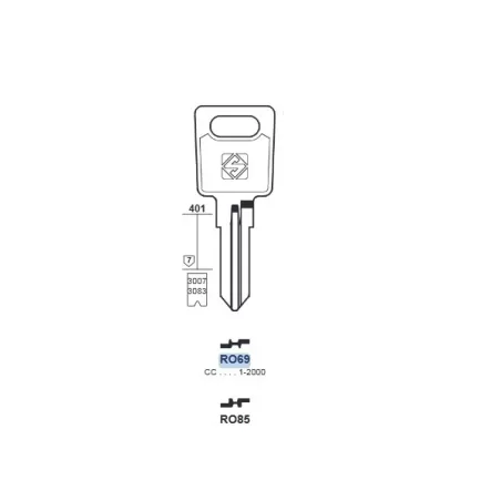 Chiave auto RO69 - Silca