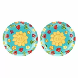 Set 2 piatti frutta in melammina Estate Fantastica - Thun