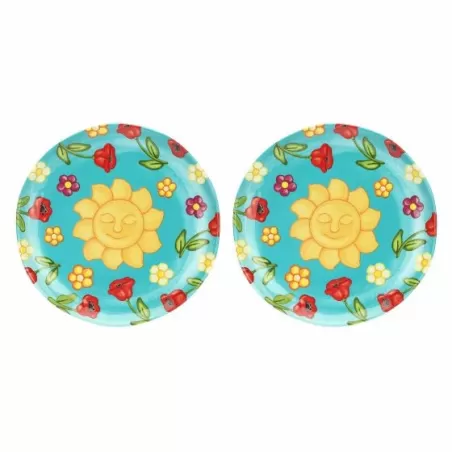 Set 2 piatti frutta in melammina Estate Fantastica - Thun