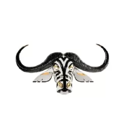 Maschera Bufalo (nero - oro) - Lladro