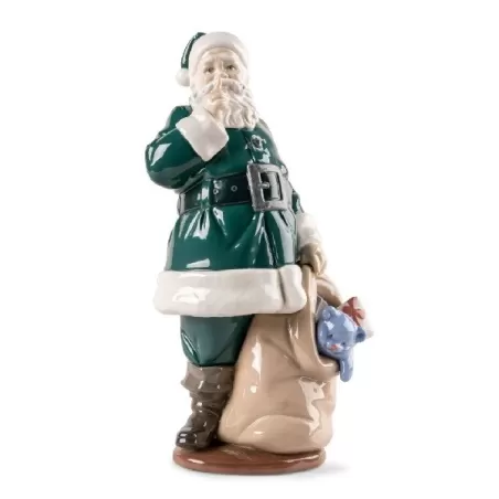 E' arrivato Babbo Natale (verde) - Lladro