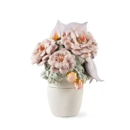 Vaso con fiori (rosa) - Lladro