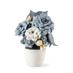 Vaso con fiori (blu) - Lladro