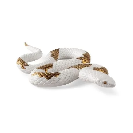 Serpente (bianco - rame) - Lladro
