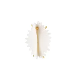 Orecchino grande Actinia (bianco - oro) - Lladro