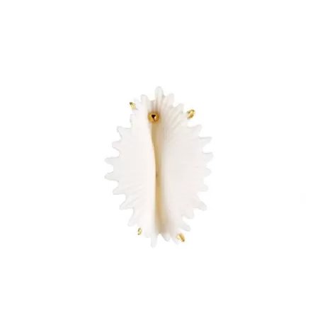 Orecchino grande Actinia (bianco - oro) - Lladro