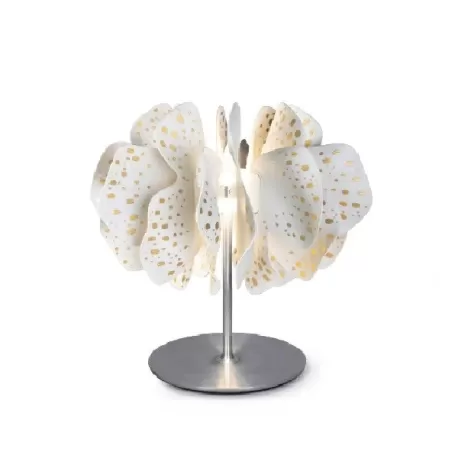 Nightbloom lampada tavolo (bianco - oro) (CE) - Lladro