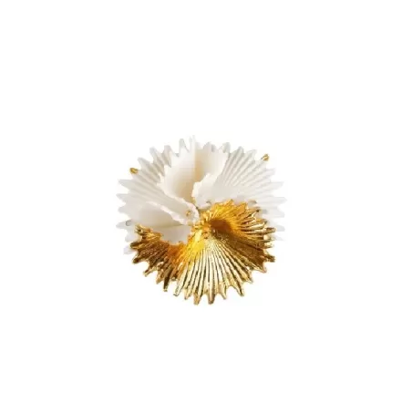 Spilla Actinia (bianco - oro) - Lladro