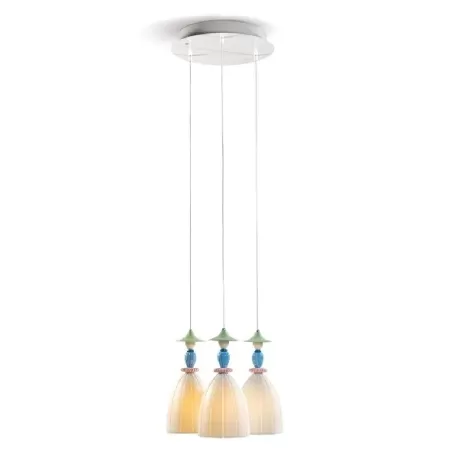 Mademoiselle Lampadario 3 luci - Condividendo segreti (D) (CE/UK) - Lladro