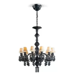 Belle de Nuit - Chandelier 12 luci - nero assoluto (CE/UK) - Lladro