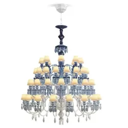 Belle de Nuit - Chandelier 56 luci - azzurro (CE/UK) - Lladro