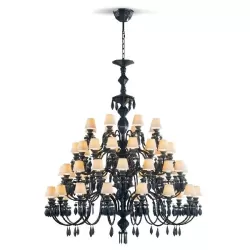 Belle de Nuit - Chandelier 56 luci - nero assoluto (CE/UK) - Lladro