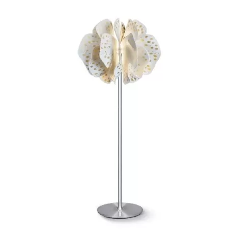 Nightbloom lampada terra (bianco - oro) (CE) - Lladro
