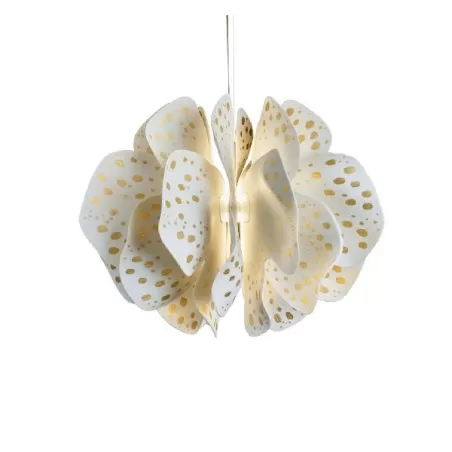 Nightbloom lampada sospensione Cm. 60 (bianco - oro) (CE/UK) - Lladro