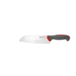 Tecna - Coltello "Santoku", lama alveolata Cm. 18 Rosso - Sanelli Ambrogio
