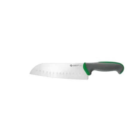 Tecna - Coltello "Santoku", lama alveolata Cm. 20 Verde - Sanelli Ambrogio