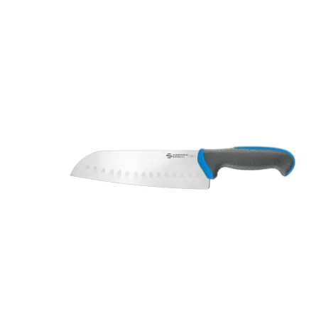 Tecna - Coltello "Santoku", lama alveolata Cm. 20 Blu - Sanelli Ambrogio