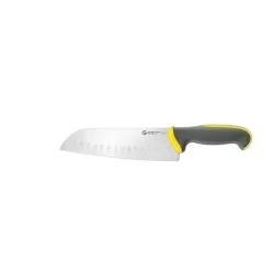 Tecna - Coltello "Santoku", lama alveolata Cm. 20 Giallo - Sanelli Ambrogio