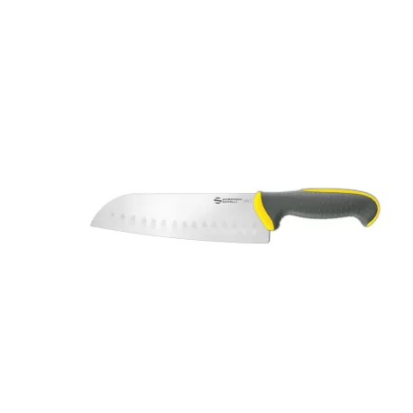 Tecna - Coltello "Santoku", lama alveolata Cm. 20 Giallo - Sanelli Ambrogio