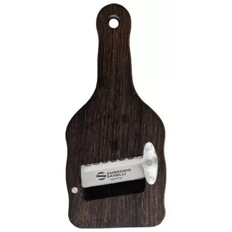Affettatartufi in legno di Rovere fumigato, lama ondulata - Sanelli Ambrogio