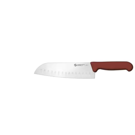 Supra - Coltello "Santoku", lama alveolata Cm. 18 Marrone - Sanelli Ambrogio