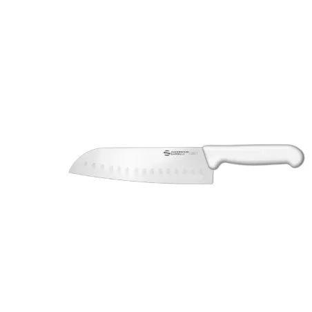 Supra - Coltello "Santoku", lama alveolata Cm. 18 Bianco - Sanelli Ambrogio