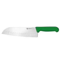 Supra - Coltello "Santoku", lama alveolata Cm. 20 Verde - Sanelli Ambrogio