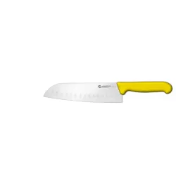 Supra - Coltello "Santoku", lama alveolata Cm. 18 Giallo - Sanelli Ambrogio