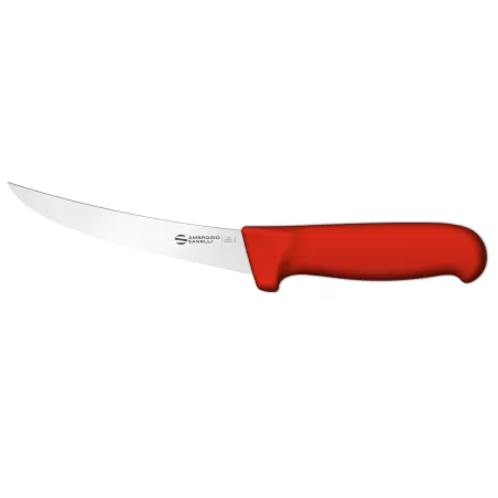 Supra - Coltello disosso curvo flessibile Cm. 15 Rosso - Sanelli Ambrogio