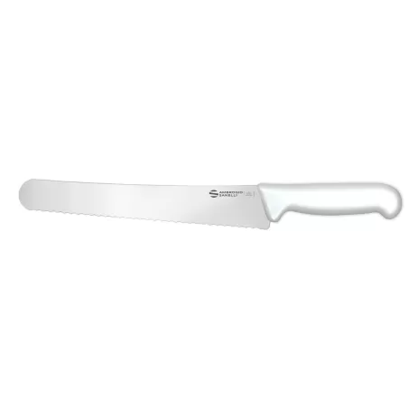 Supra - Coltello panettiere, dentatura hard lama Cm. 26 Bianco - Sanelli Ambrogio