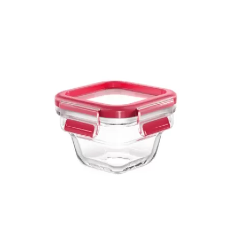 Clip & Close Vetro, Contenitore salvafreschezza quadrato 0,18 lt. - Emsa