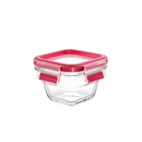 Clip & Close Vetro, Contenitore salvafreschezza quadrato 0,18 lt. - Emsa