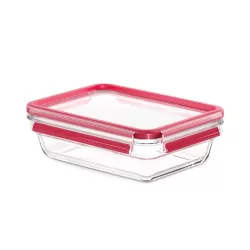 Clip & Close Vetro, Contenitore salvafreschezza rettangolare 1,1 lt. - Emsa