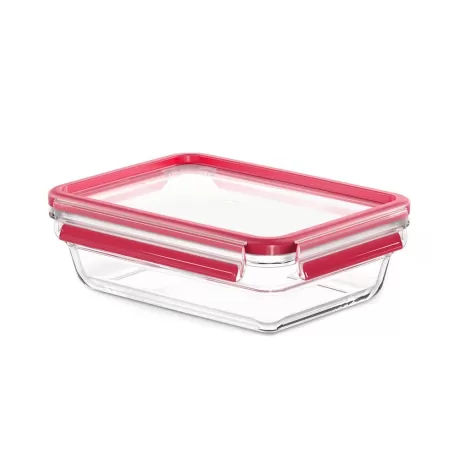 Clip & Close Vetro, Contenitore salvafreschezza rettangolare 1,1 lt. - Emsa