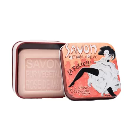 Scatola di metallo "La Folie" e sapone Gr.100, Paris 2 - La Savonnerie de Nyons