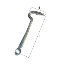 Gancio tavolo Dx Mm.4,0x50 H.24