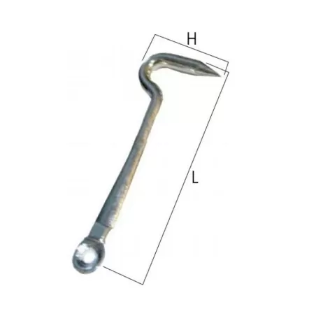 Gancio tavolo Dx Mm.4,0x50 H.24