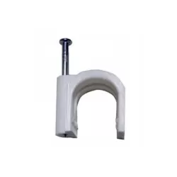 Fissacavo plastica Mm.5/6 bianco confezione 50 pezzi