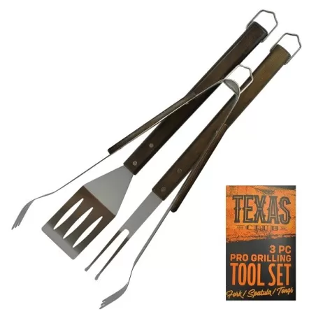 Set di strumenti per la griglia 3 pezzi - Texas Club