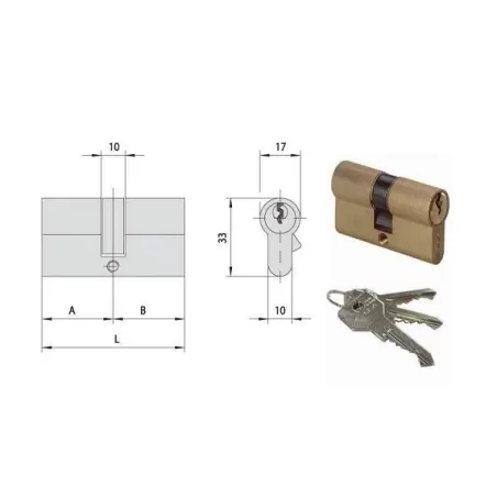 Cilindro infilare yale 59,0-26,5-32,5 0g300-06-0
