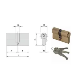 Cilindro infilare yale 64,0-29,5-34,5 0g300-26-0