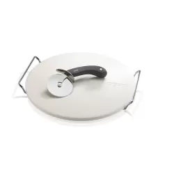 Pietra per pizza con base e taglia pizza darioso, rotonda - Gefu