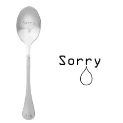 Cucchiaio con messaggio - Scusami - One Message Spoon