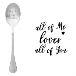 Cucchiaio con messaggio - Ogni parte di me ama ogni parte di te - One Message Spoon