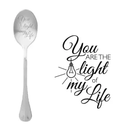 Cucchiaio con messaggio - Sei la luce della mia vita - One Message Spoon
